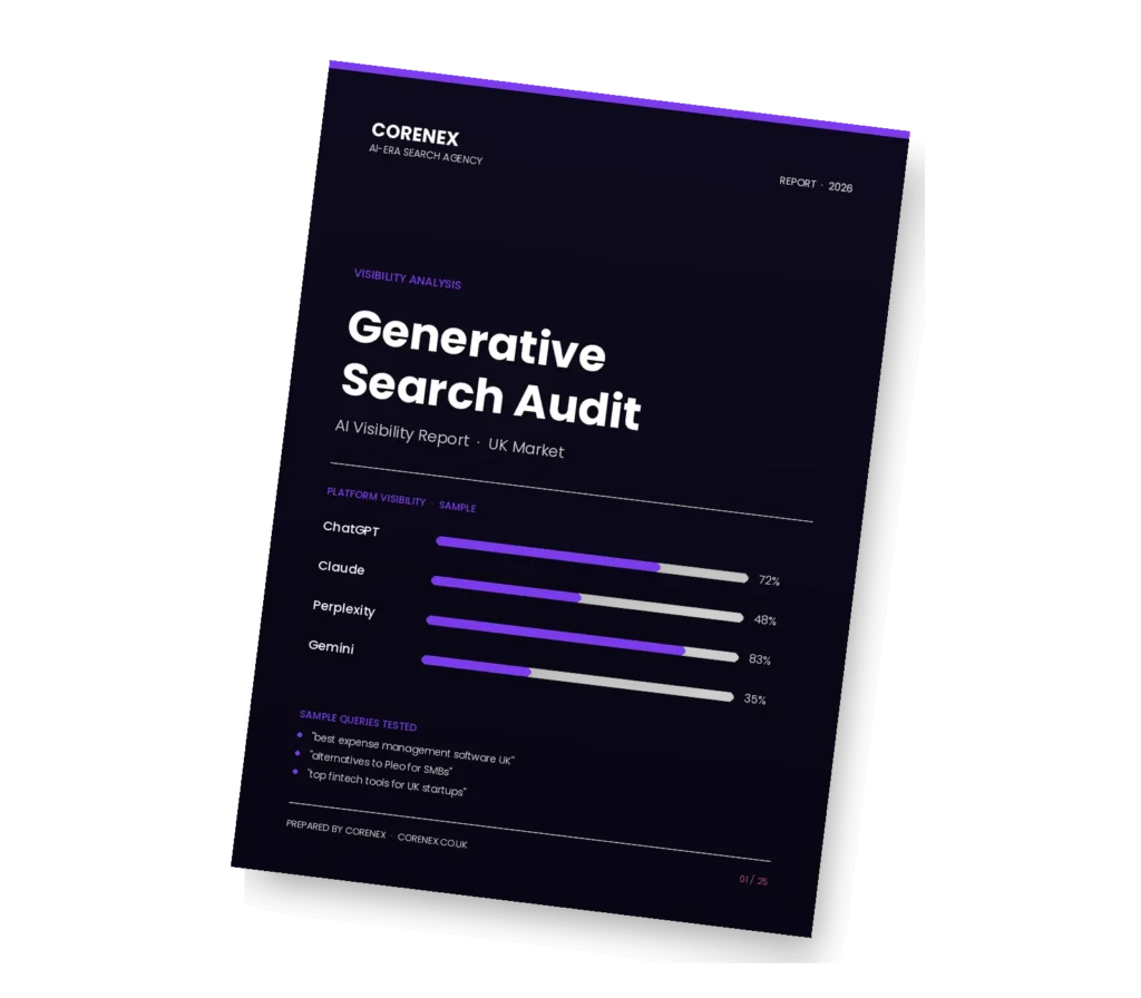 Generative Search Audit report by Corenex