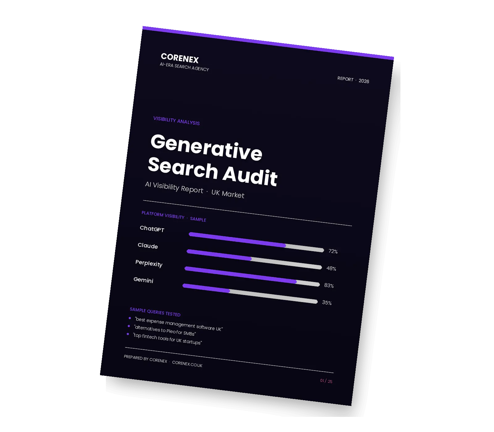 Generative Search Audit report by Corenex